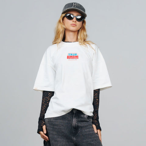 Hungry Boxy Tee - Cream