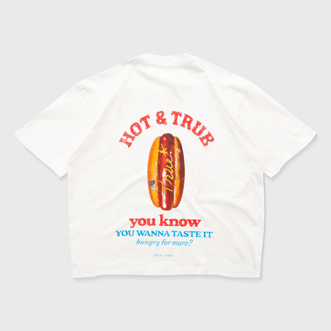 Hungry Boxy Tee - Cream