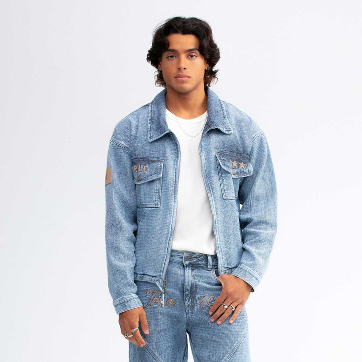 Interlude Boxy Jacket - Blue