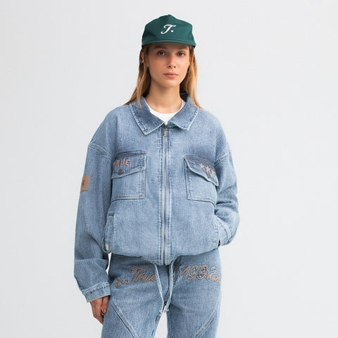 Interlude Boxy Jacket - Blue