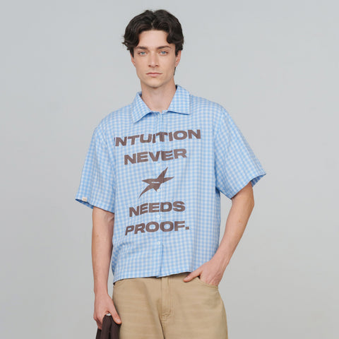 Intuition Button-Up Shirt - Baby Blue