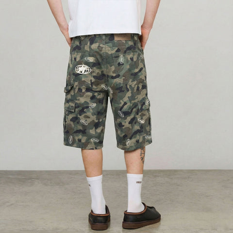 Intuition Camo Cargo Jorts - Green