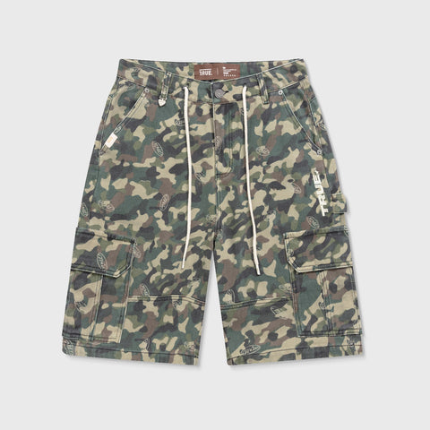 Intuition Camo Cargo Jorts - Green