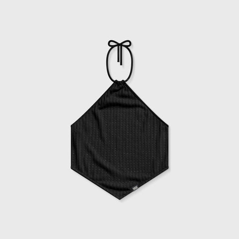 Textured Halter Top - Black