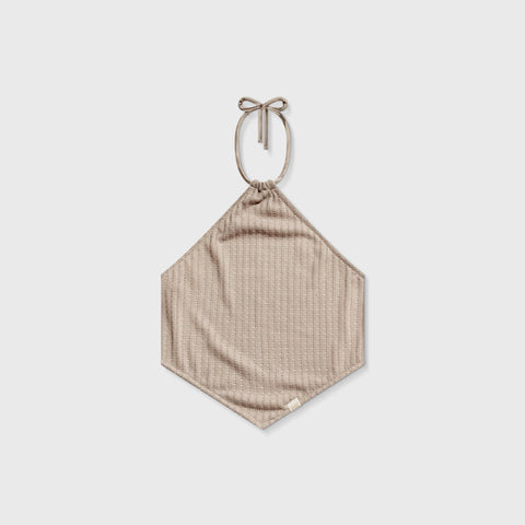 Knit Halter Bandana Top - Cream