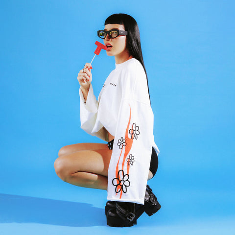 La Solar x True  LS T-Shirt - Cream