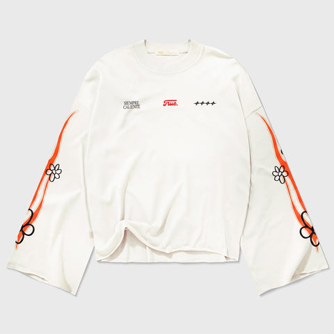 La Solar x True  LS T-Shirt - Cream