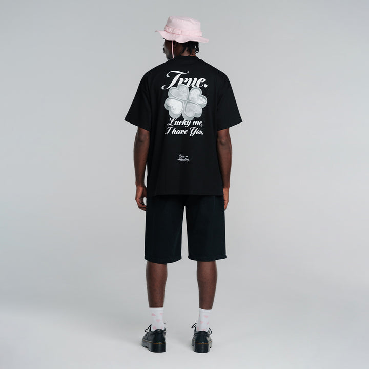 Lucky Oversized T-Shirt - Black