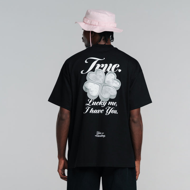 Lucky Oversized T-Shirt - Black