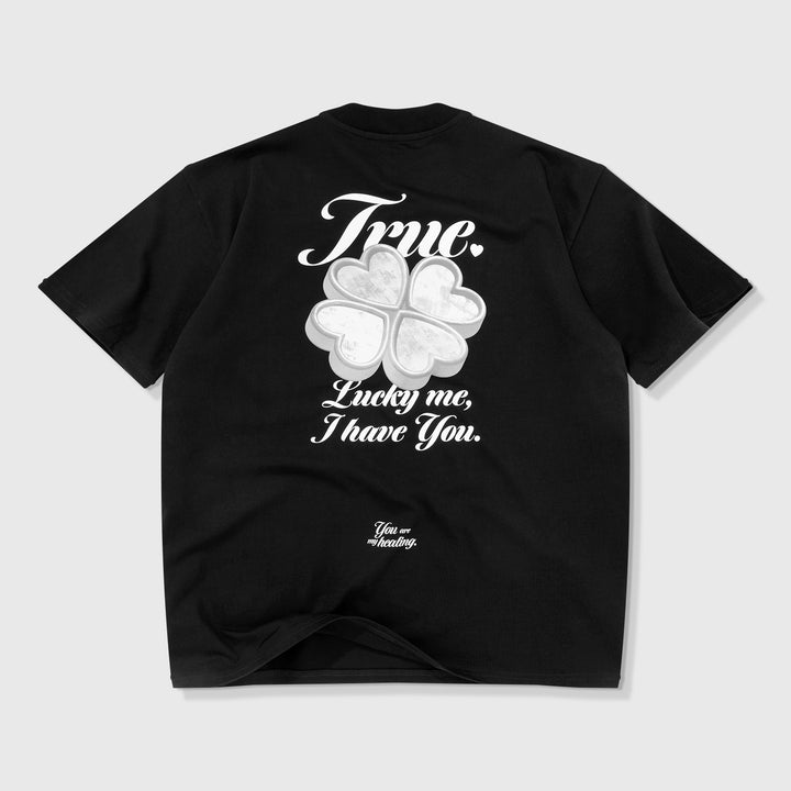 Lucky Oversized T-Shirt - Black