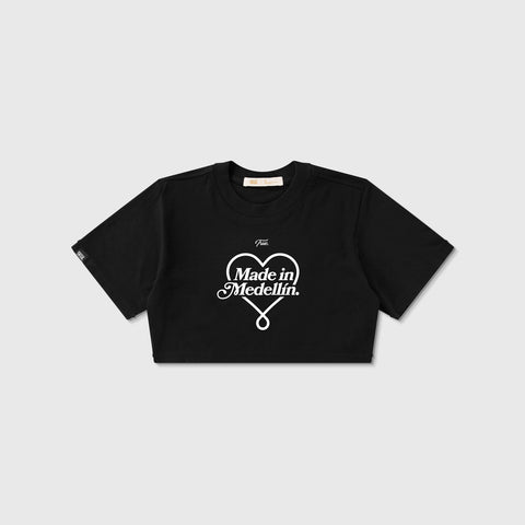 Medellín Crop Top - Black