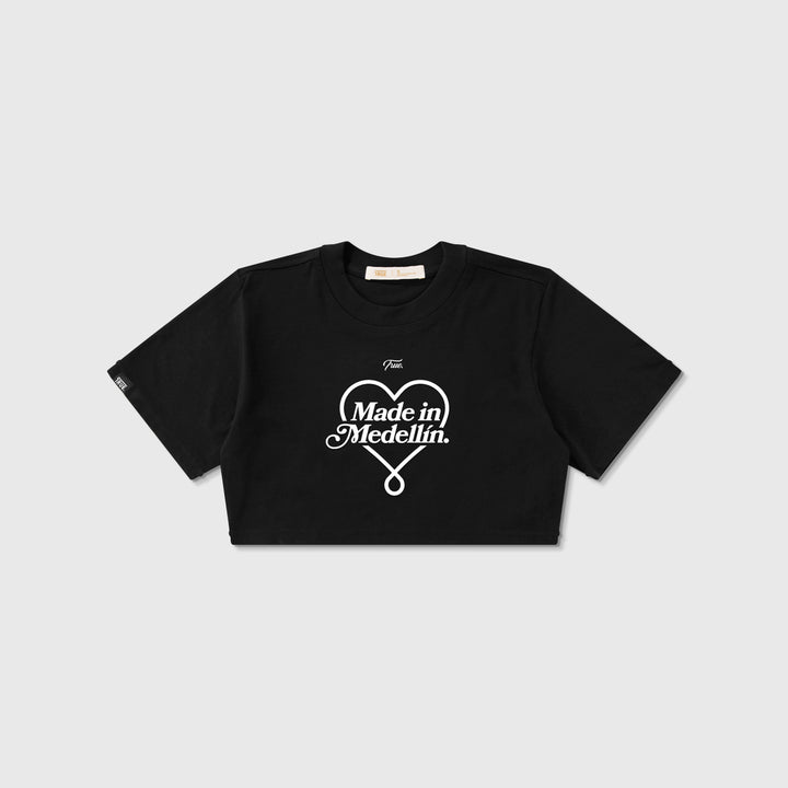 Medellín Crop Top - Black