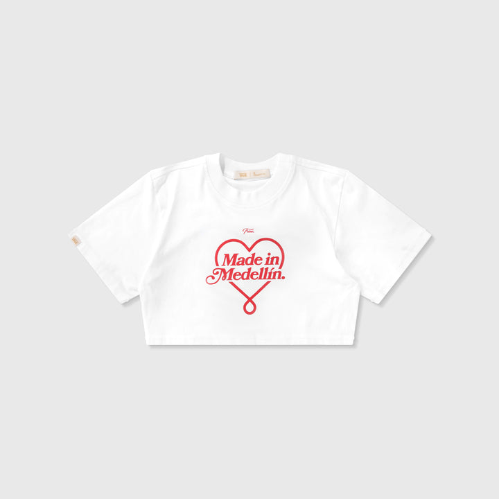 Medellín Crop Top - White