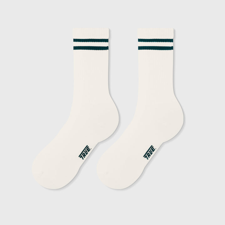 Classic Striped Socks - Ivory