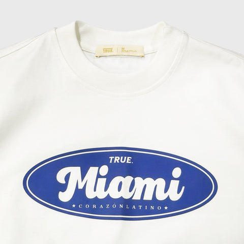 Miami Latin Heart T-Shirt - Cream