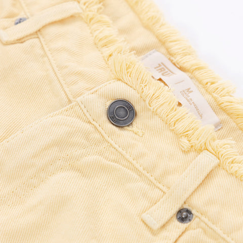 Mid-Rise Pants - Butter Yellow
