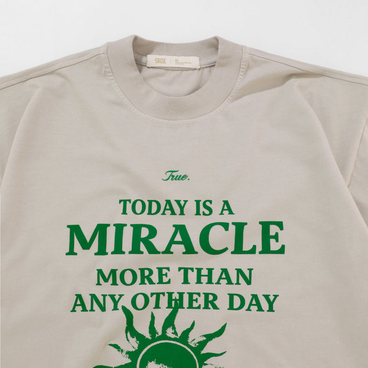 Miracle Boxy T-Shirt - Sand