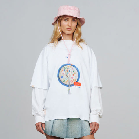 My Cereal Boxy Tee - White