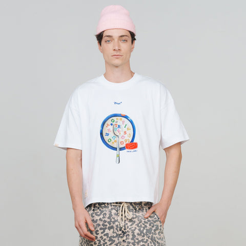 My Cereal Boxy Tee - White