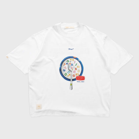 My Cereal Boxy Tee - White