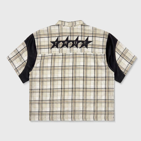 Nine Two Boxy Plaid Shirt - Cream