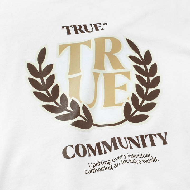 Playeras Oversized True Community - Blanco