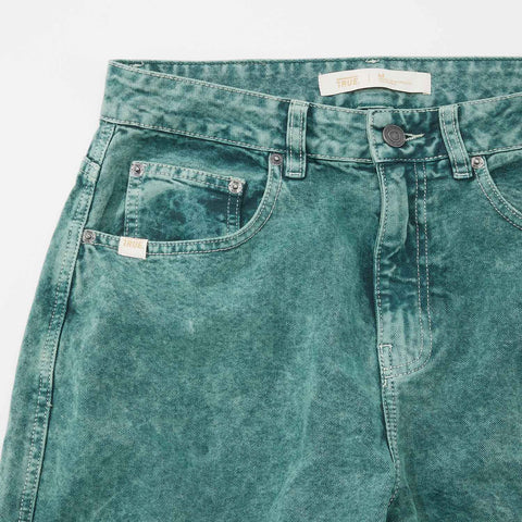 Cargo Multi-Pocket Pants - Washed Green