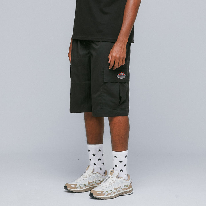 Parachute Bermuda Shorts - Black