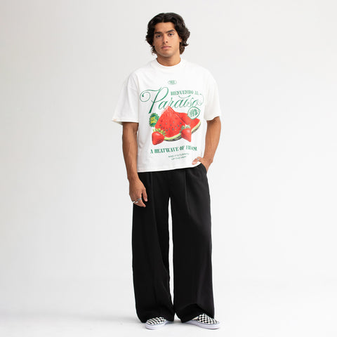 Paraíso Boxy Tee - Cream