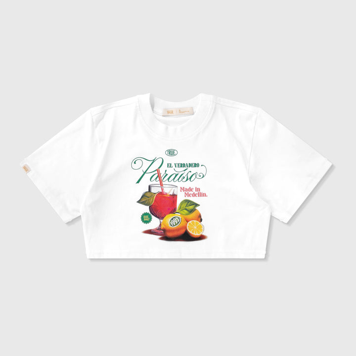 Paraíso Crop Top - White