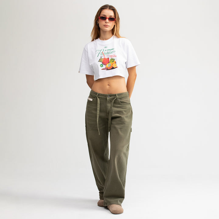 Paraíso Crop Top - White