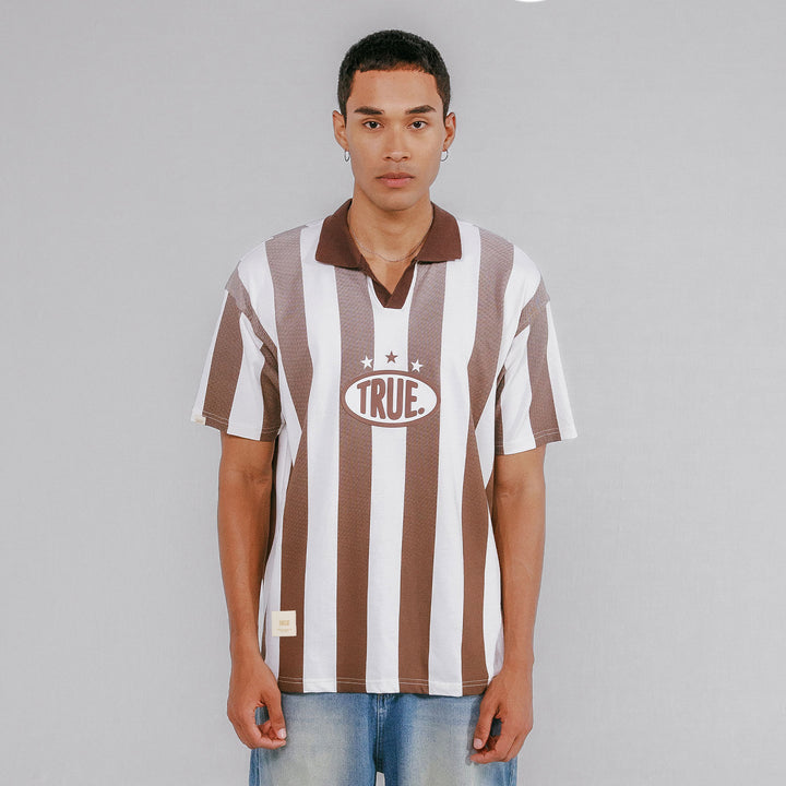 Paraíso Oversized Soccer T-Shirt - Brown