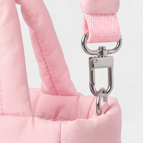 Puffer Mini Tote Bag - Soft Pink