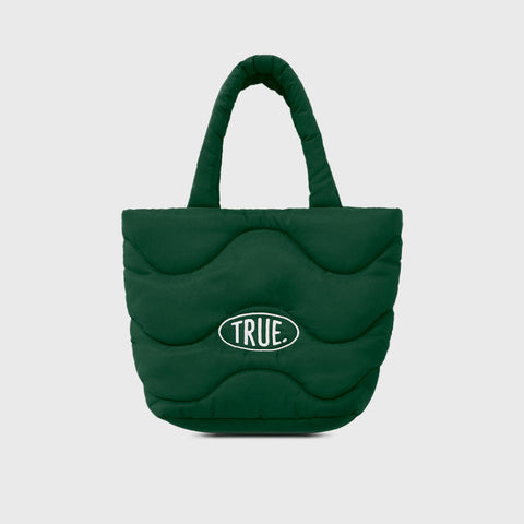 Puffer Shopper Bag - Pine Green