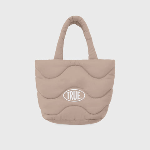 Puffer Shopper Bag - Sand