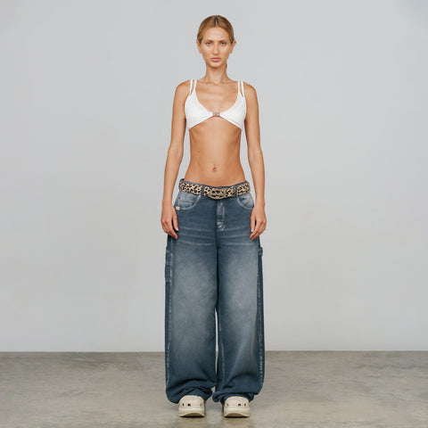 Race Double Strap Top - Cream