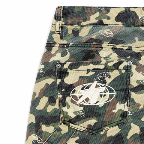 Racing Camo Carpenter Pants - Green