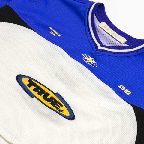 Racing Cropped LS Shirt - Blue