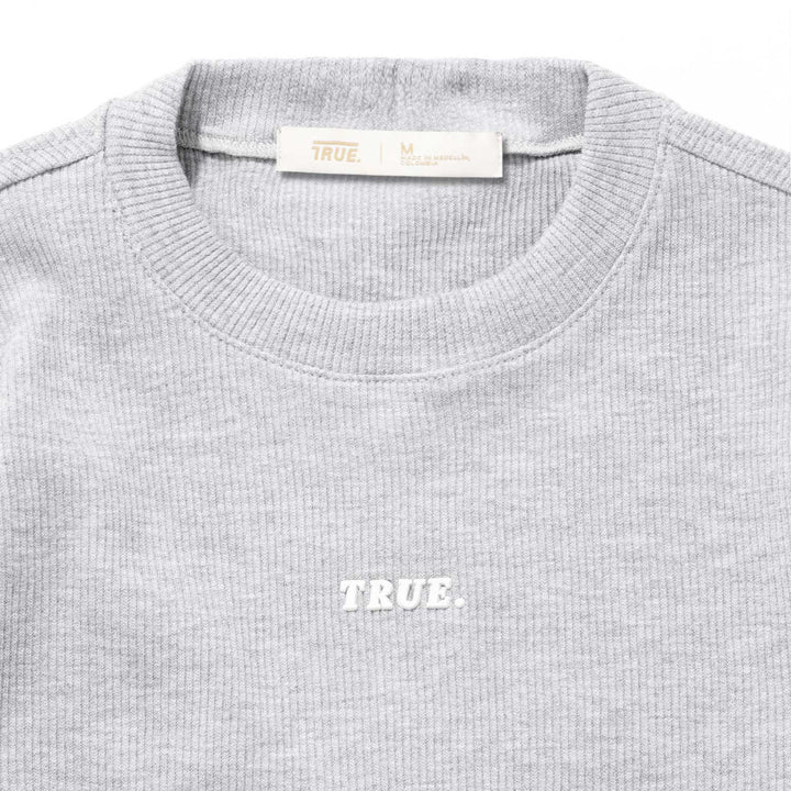 Ribbed LS Tee - Gray