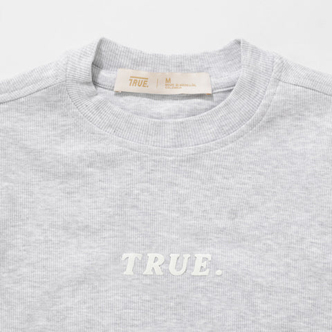 Ribbed Slim Tee - Gray