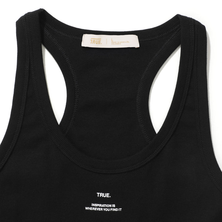 Ribbed Tank Top - Black