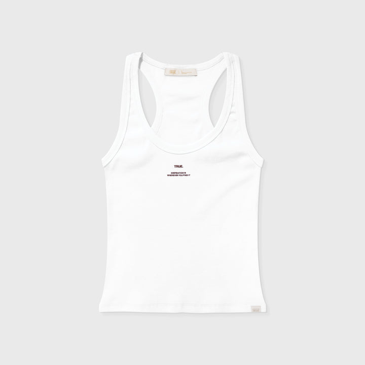 Ribbed Tanktop - White