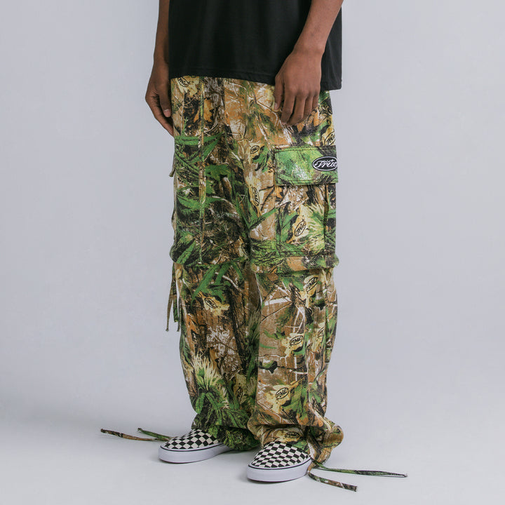 Self Growth Convertible Cargo Pants - Green