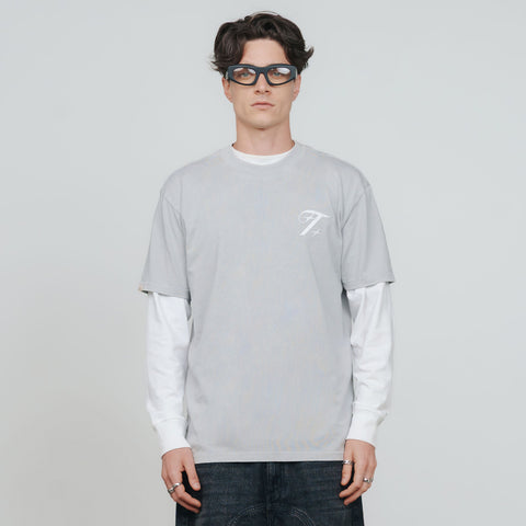Shadow Oversized T-Shirt - Washed Gray