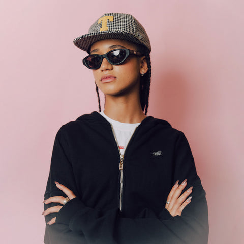 Sherpa golfer cap - Black/White
