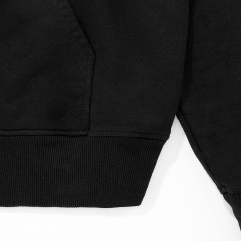 Classic Zipper Hoodie - Black