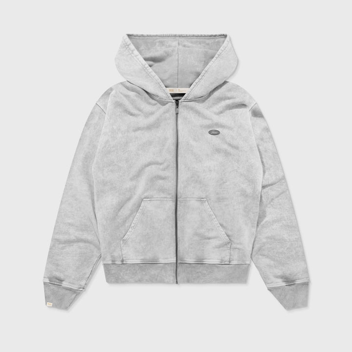 Signature Zipper Hoodie - Gray