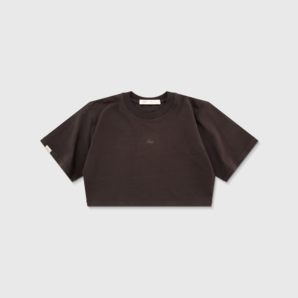 Signature Crop Top - Brown