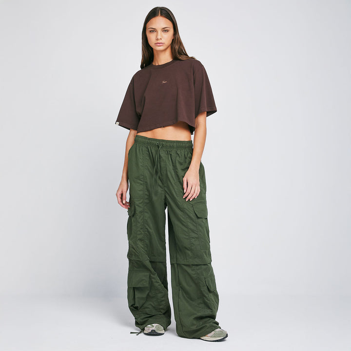 Signature Crop Top - Brown