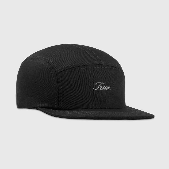 True Signature Five Panels Cap - Black